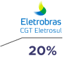 Logo da Eletrobras eletrosul representando 20% dos acionistas