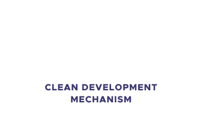 Simbologia do selo de Mecanismo de Desenvolvimento Limpo concedido à Jirau Energia
